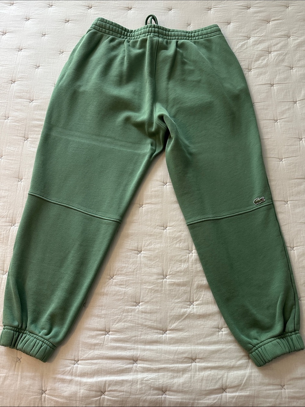 Lacoste Sage Green Logo Joggers - Picture 7 of 8
